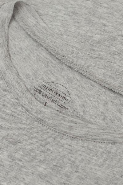Grey Short-Sleeve T-Shirt, Light Grey Blend, large image number 4