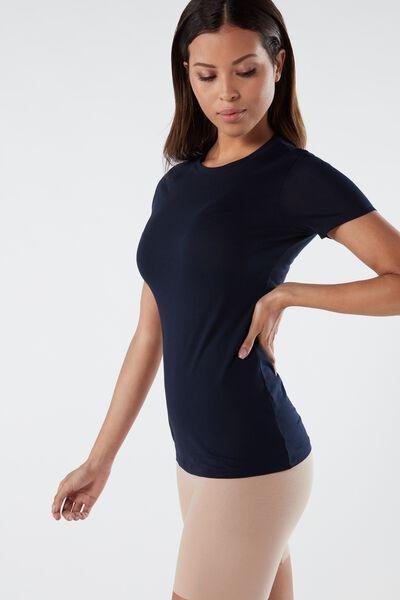 Blue Short-Sleeve T-Shirt, , large image number 4