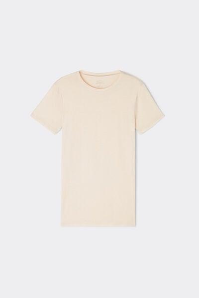 White Short-Sleeved Ultra fresh Cotton Top, 5601_659J, large image number 3