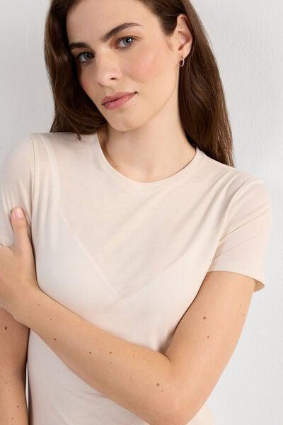 White Short-Sleeved Ultra fresh Cotton Top, 5601_659J, large image number 5