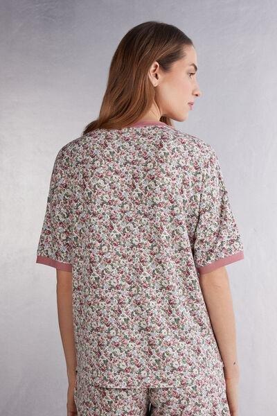 Multicolour Short Sleeve Top, 5601_851J, large image number 3