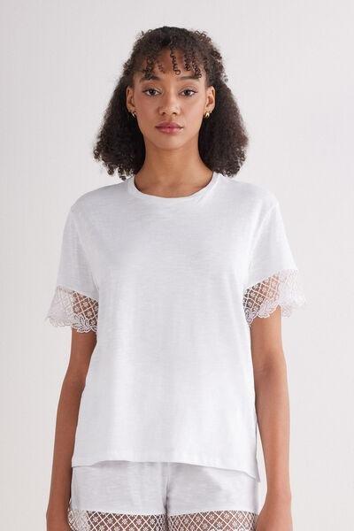 White Allure Short-Sleeved Top, , large image number 0