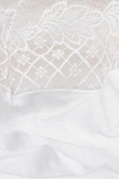 White Allure Short-Sleeved Top, , large image number 4