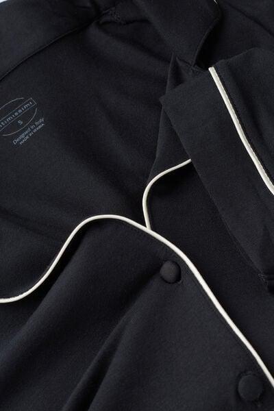 Black Button Down Top, Black, large image number 4