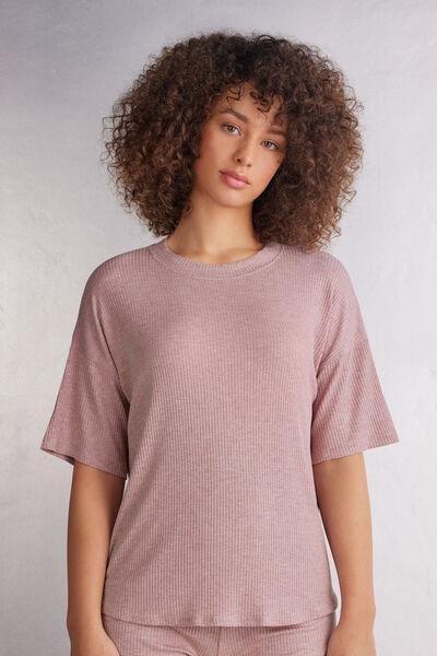 Pink Chic Comfort Short-Sleeved Top, , large image number 0