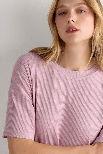 Pink Chic Comfort Short-Sleeved Top, 5601_859J, large image number 5