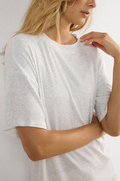 Grey Chic Comfort Short-Sleeved Top, 5601_860J, large image number 5