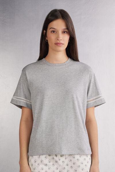 Grey Short-Sleeved Top, , large image number 0