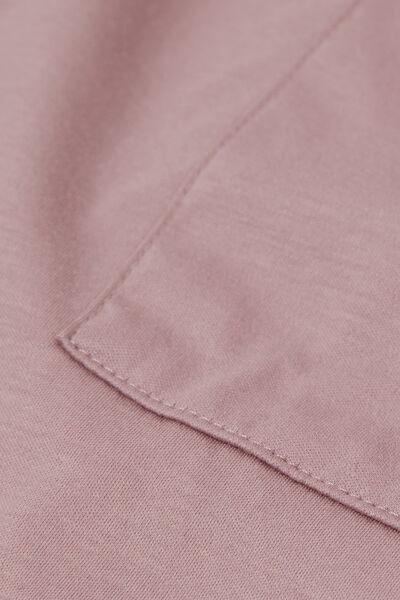 Pink Short-Sleeved Elevated Cotton Shirt, , large image number 4