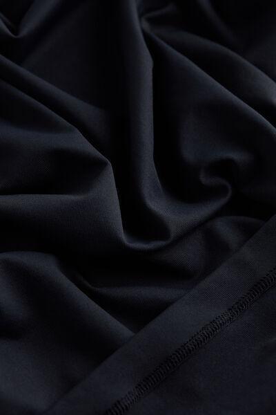Navy Microfiber Crew Neck T-Shirt, , large image number 7