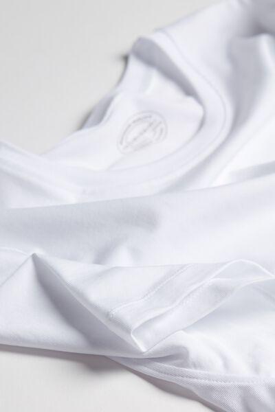 White Stretch Supima Cotton T-Shirt, , large image number 5
