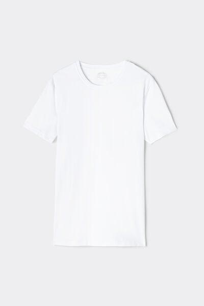 White Stretch T-Shirt, White, large image number 7
