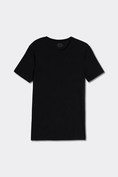 Black Stretch T-Shirt, Black, large image number 9