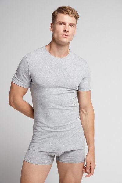 Intimissimi - Grey  Stretch Supima Cotton T-Shirt