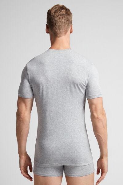 Intimissimi - Grey  Stretch Supima Cotton T-Shirt