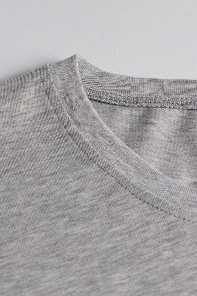 Grey  Stretch Supima Cotton T-Shirt, , large image number 6