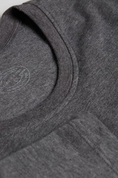 Grey  Stretch Supima Cotton T-Shirt, , large image number 8
