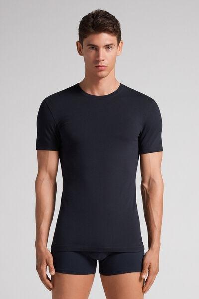 Blue  Stretch Supima Cotton T-Shirt, , large image number 0