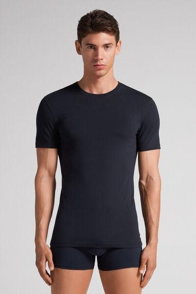 Intimissimi Short-sleeved Stretch Supima Cotton Top