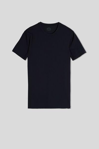 Blue  Stretch Supima Cotton T-Shirt, , large image number 2