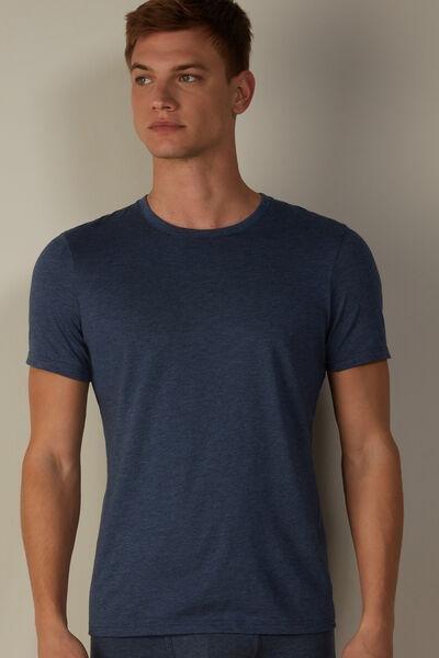 DENIM BLUE BLEND Superior Cotton T-Shirt, , medium