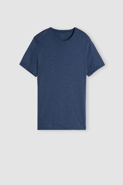 DENIM BLUE BLEND Superior Cotton T-Shirt, , large image number 2