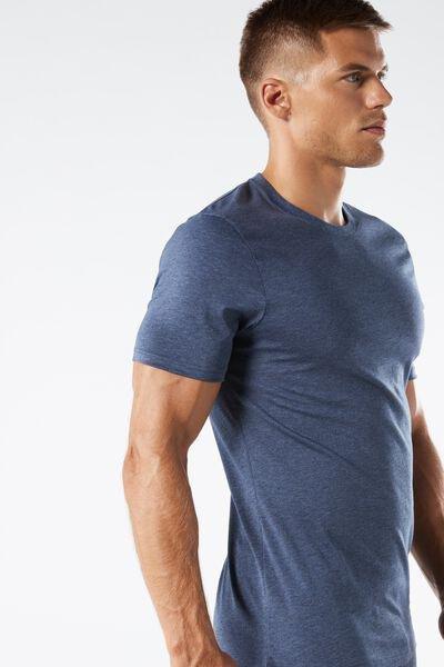 DENIM BLUE BLEND Superior Cotton T-Shirt, , large image number 4
