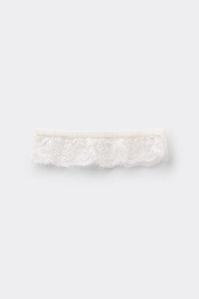 Ivory Ethereal Embrace Lace Garter, Powder White, large image number 3