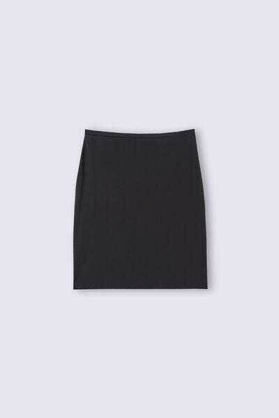 Black Ultralight Microfibre Underskirt, , large image number 2