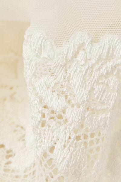 White Printed Babydoll, , large image number 4