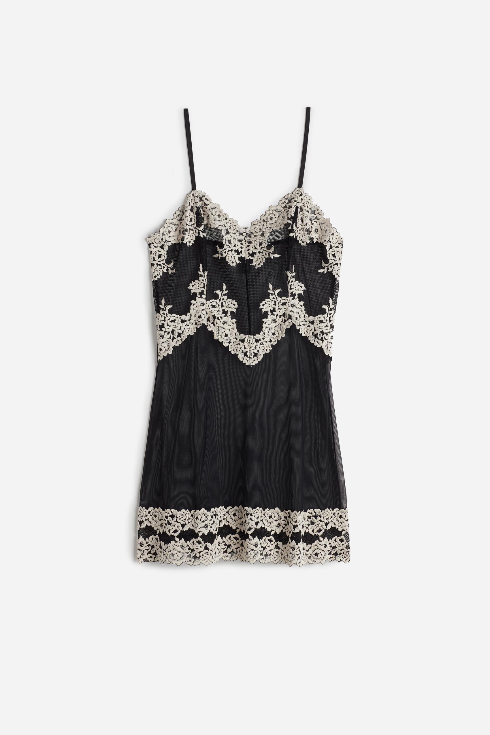 Black Pretty Flowers Babydoll, , large image number 2
