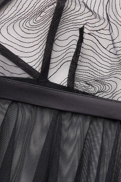 NERO Hypnotic Details Tulle and Lace Babydoll, , large image number 4