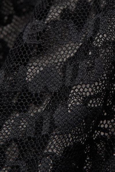 Black More Amore Stretch Lace Babydoll, Black, large image number 4