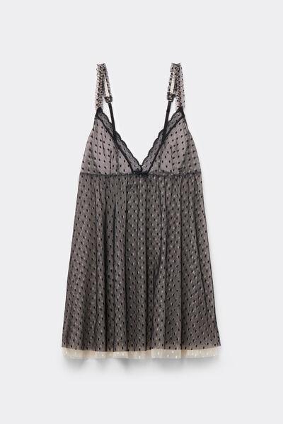 Black Cool Elegance Babydoll, , large image number 1
