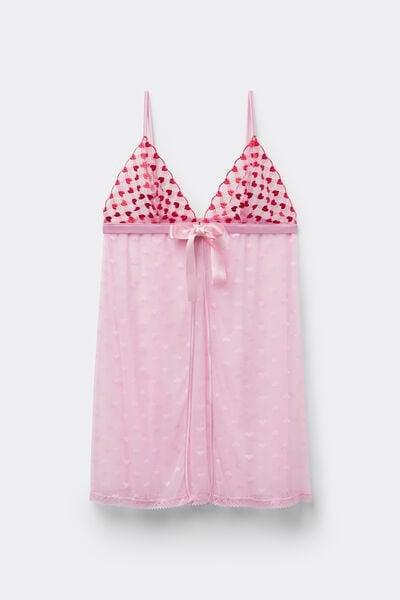 Pink / Red The Love Club Lace Babydoll, 5601_058K, large image number 3