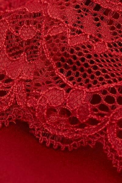 Red Silk Slip Dress, , large image number 8