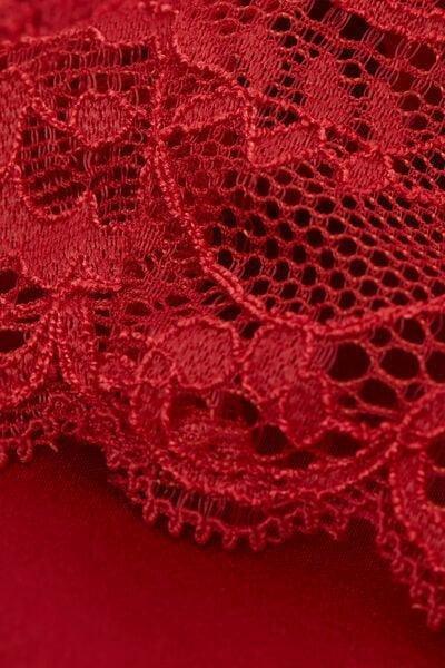 Red Silk Slip Dress, Red, large image number 10