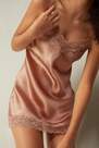 Intimissimi - Pink Slip With Lace Insert Detail
