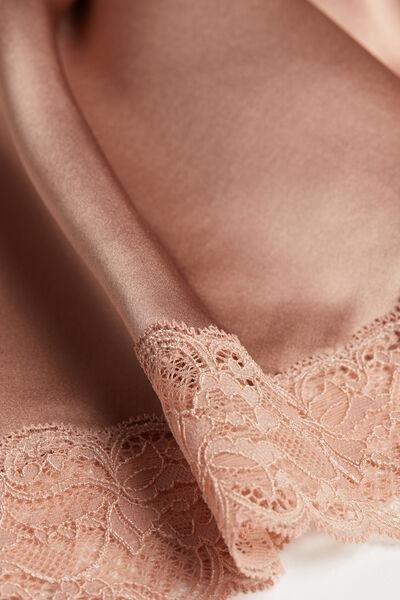 Intimissimi - Pink Slip With Lace Insert Detail