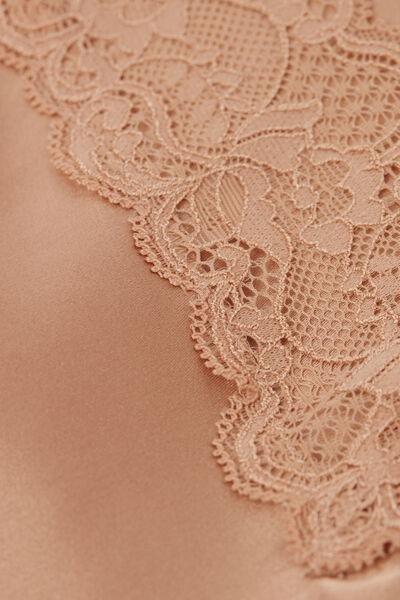 Pink Thin Straps Slip Dress, Satin Pink, large image number 6