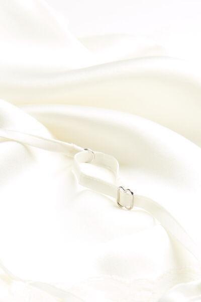 White Silk Slip Dress, , large image number 5