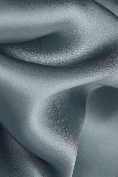 Blue Silk Slip Dress, , large image number 4