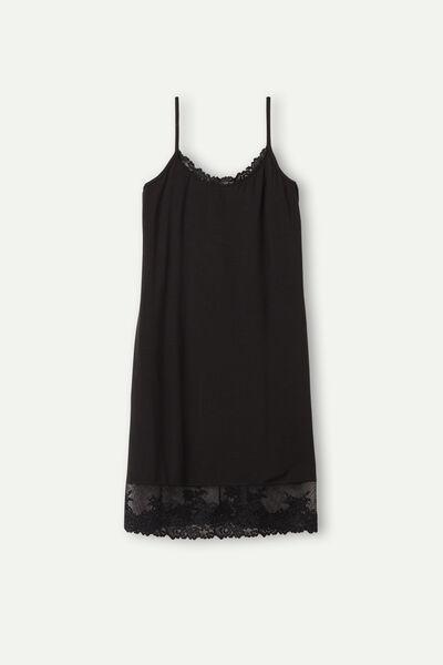 Black Pretty Flowers Slip Dress, , large image number 2