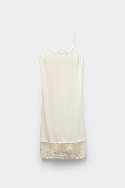 White Pretty Flowers Slip Dress, , large image number 2