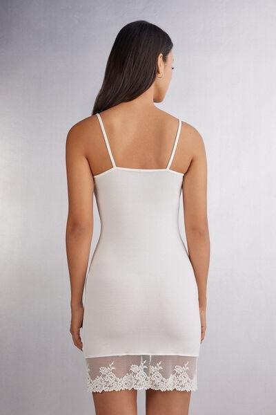 White Pretty Flowers Slip Dress, , large image number 3