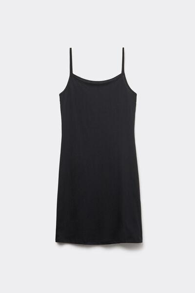 Black Ultrafresh Supima Cotton Slip, , large image number 4