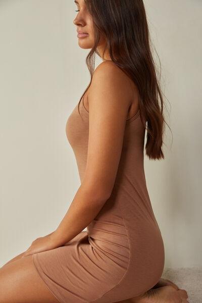 Beige Ultrafresh Supima Cotton Slip, , large image number 3