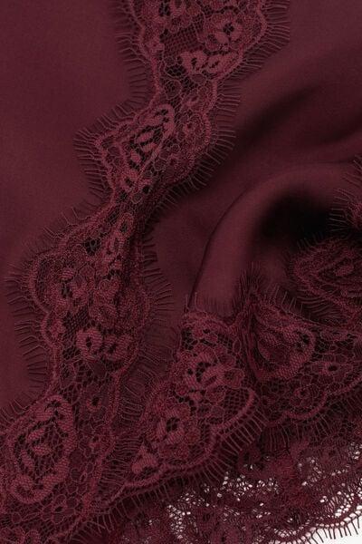 Burgundy Asymmetrical Satin Slip, 5601_028K, large image number 4