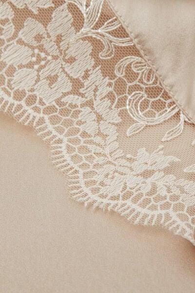 White Luxury Dreams Silk Slip Dress, Natural, large image number 9