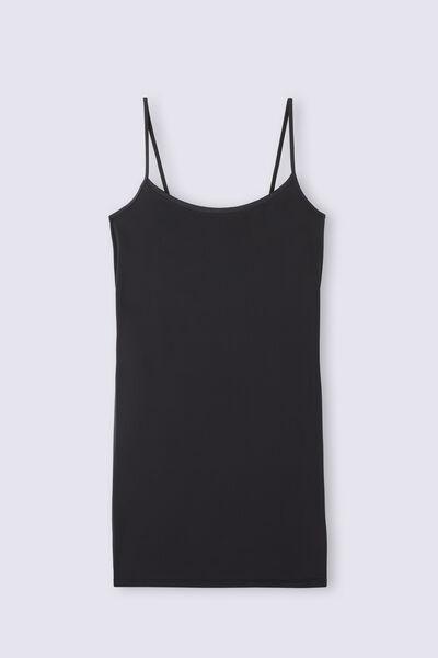 Black Underdress Made Of Ultralight Microfiber, , large image number 2
